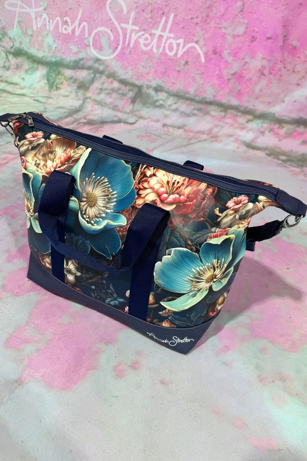 AS Overnight Bag - Blue Bloom