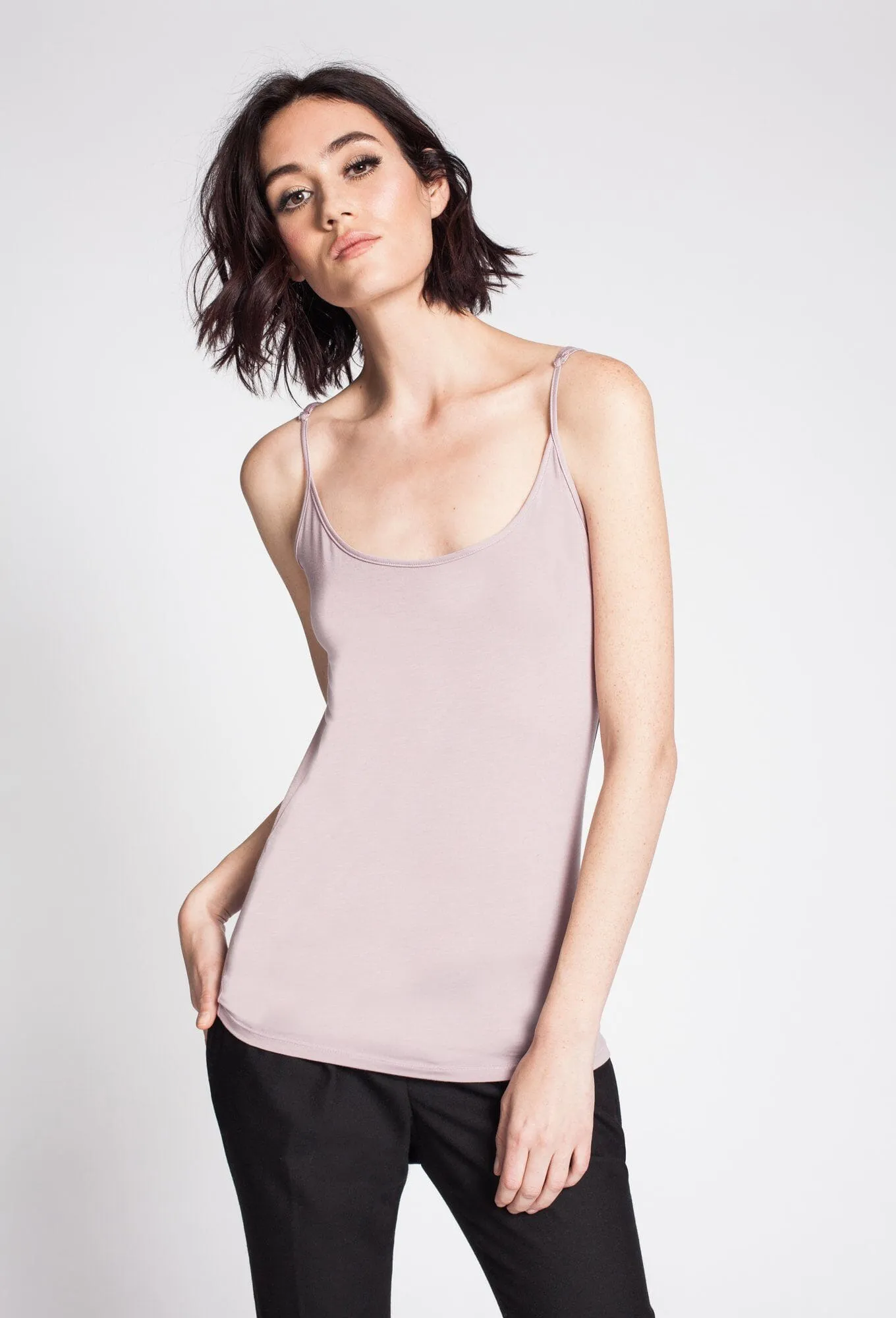 Basic Tank W Skinny (Fitted In Modal) Longer Length Body