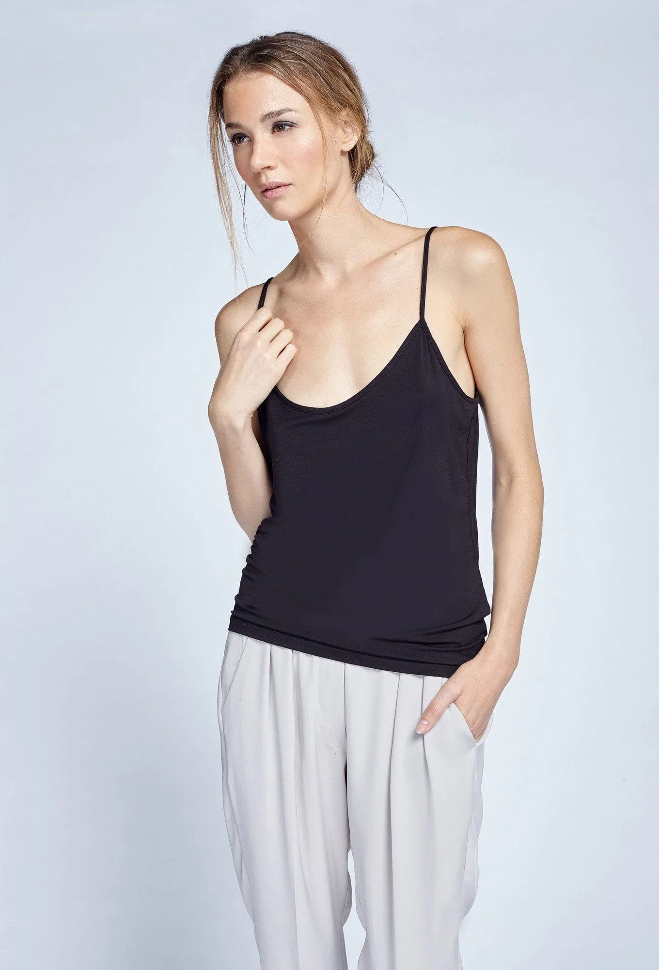 Basic Tank W Skinny (Fitted In Modal) Longer Length Body