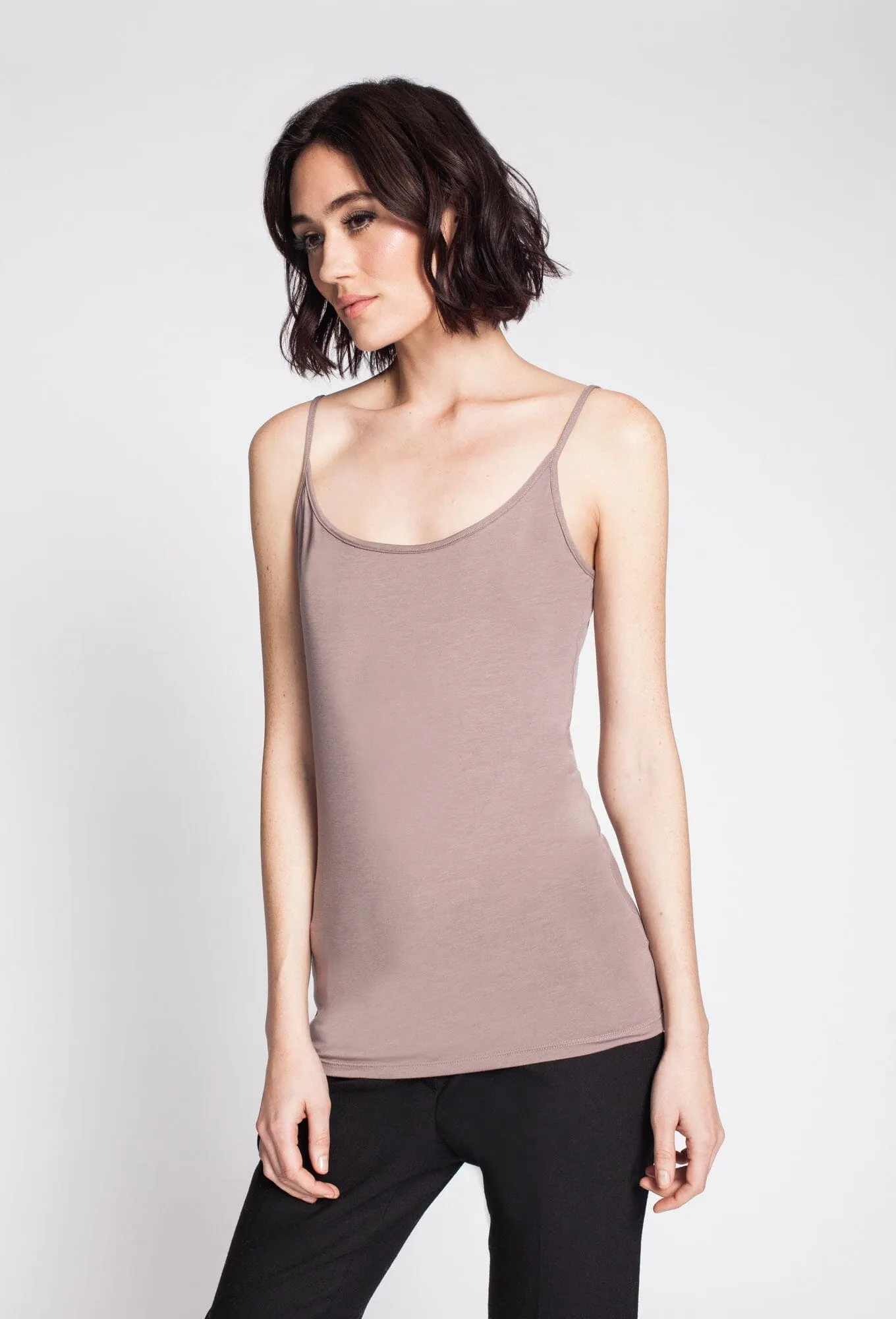 Basic Tank W Skinny (Fitted In Modal) Longer Length Body