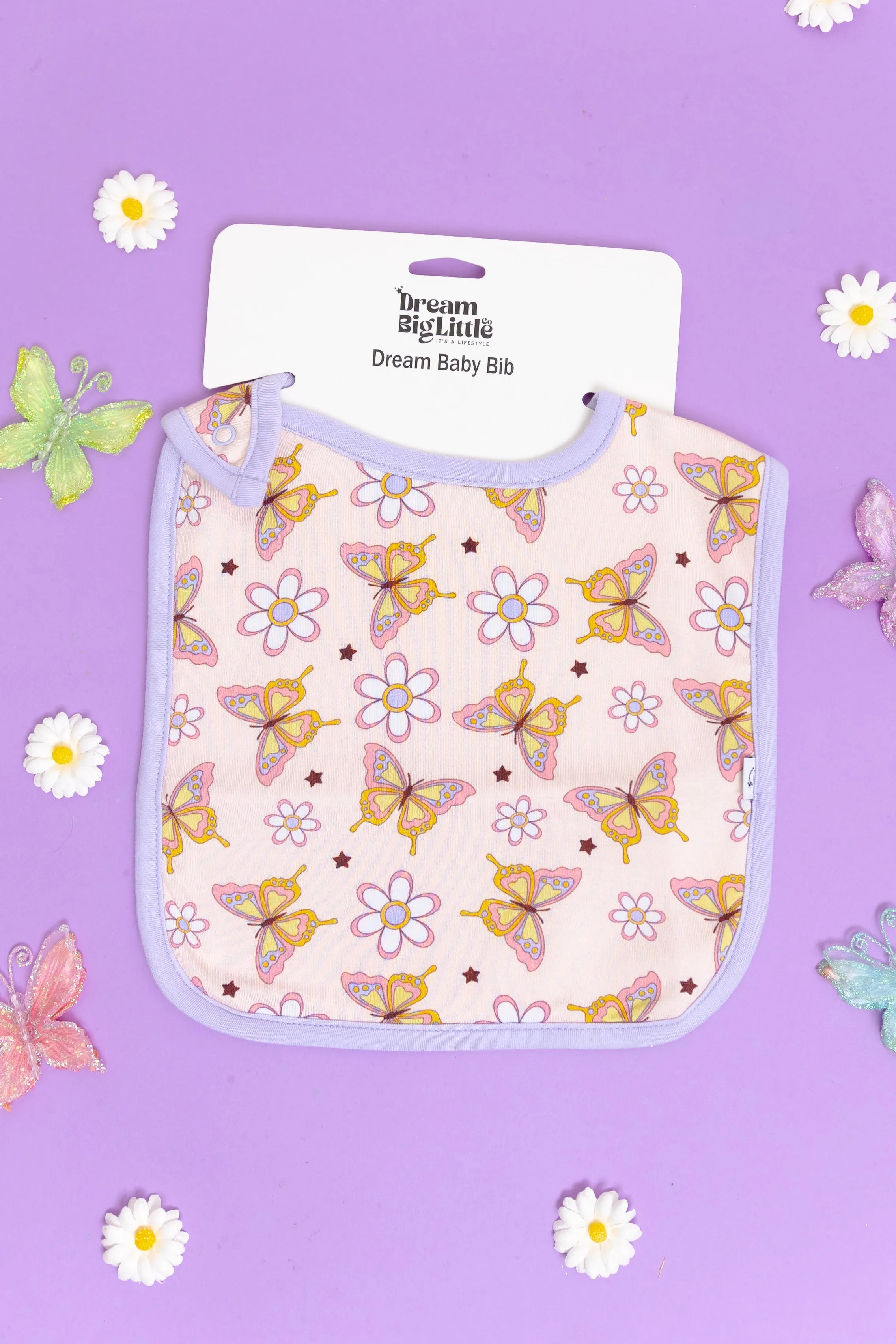 Blossomin' Butterfly Dream Baby Bib