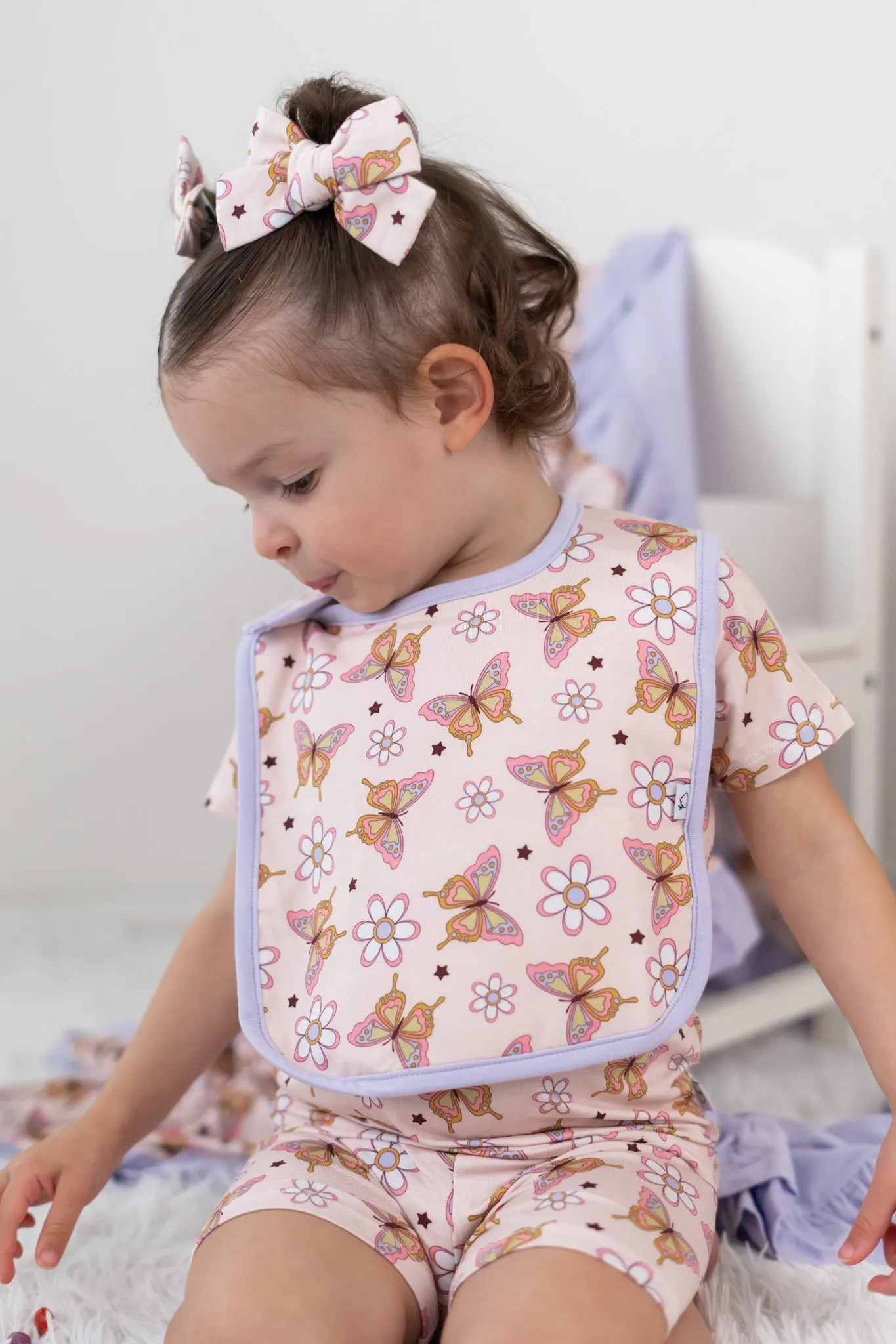 Blossomin' Butterfly Dream Baby Bib