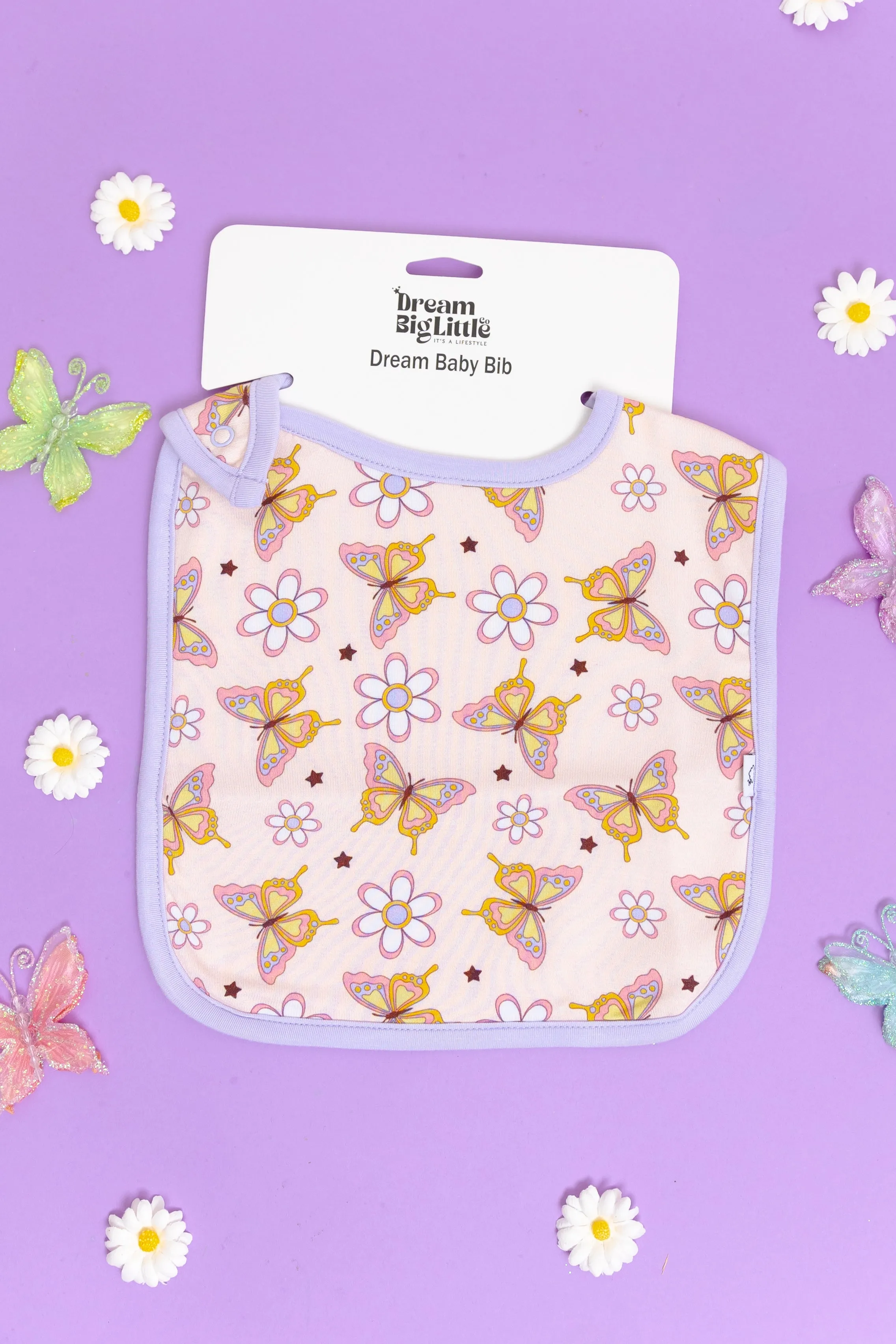 Blossomin' Butterfly Dream Baby Bib