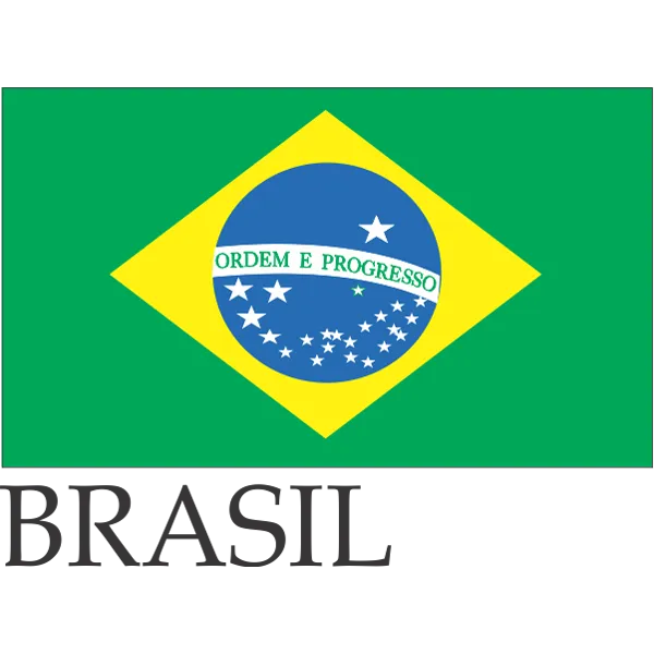 Brasil Embroidered Flag Badge