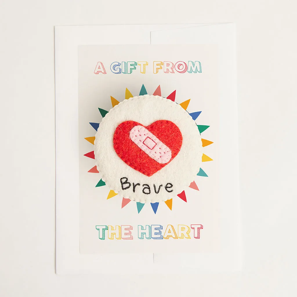 Brave With Love Badge