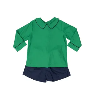 Browning Green and Navy Shorts Set