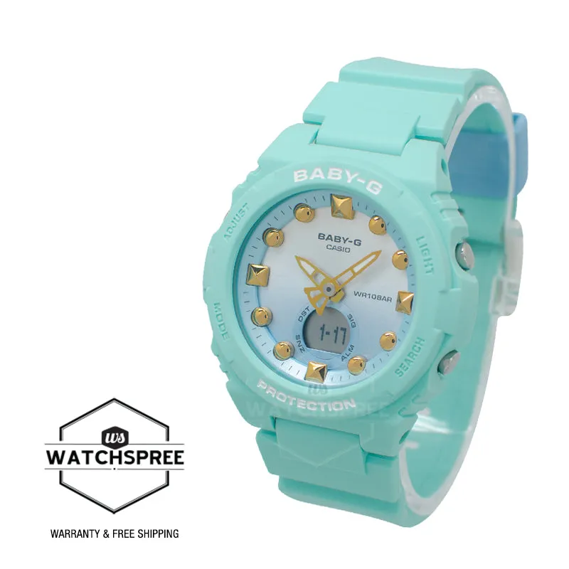 Casio Baby-G BGA-320 Lineup Summer Colours Series Mint Green Resin Band Watch BGA320-3A BGA-320-3A