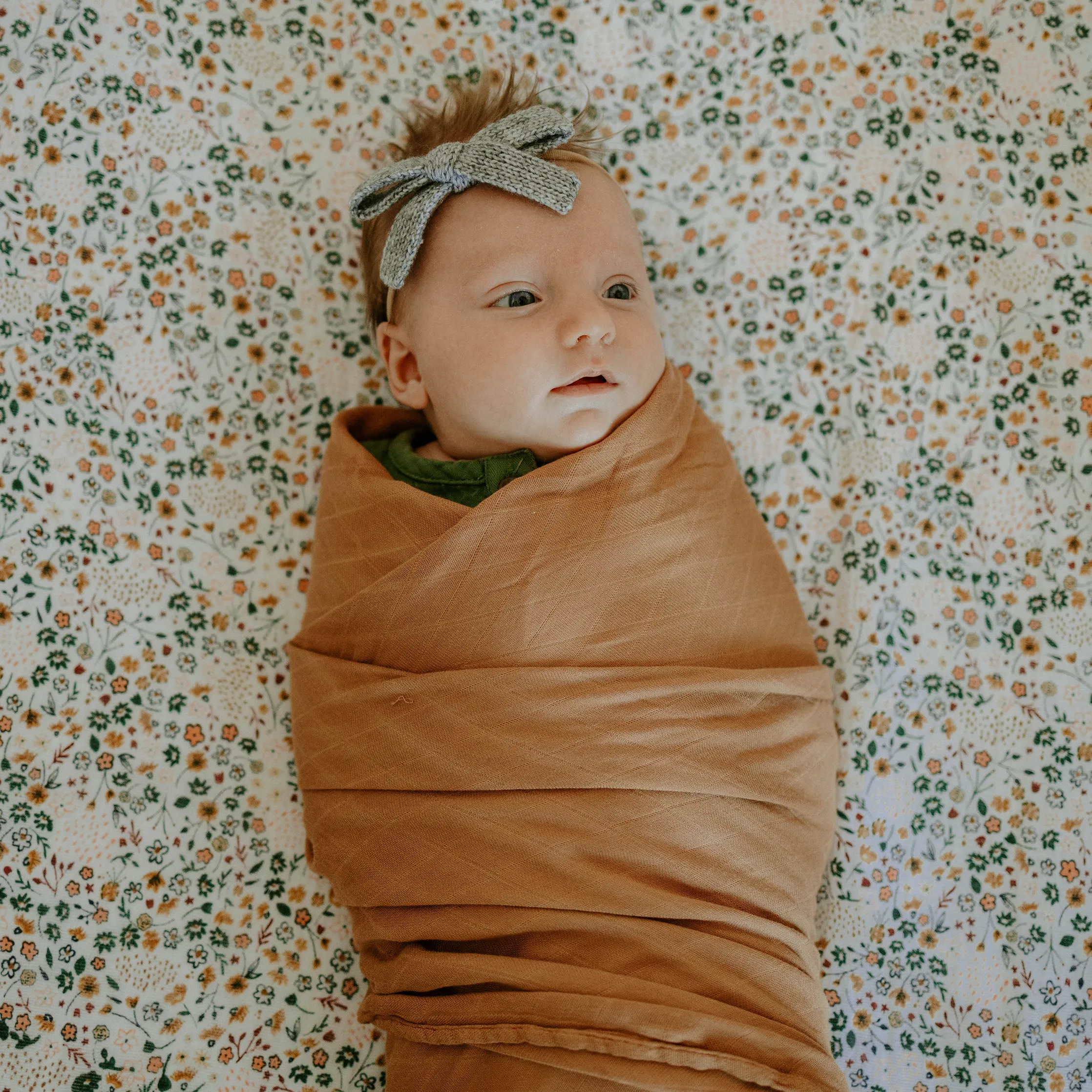 Deluxe Muslin Swaddle Blanket - Caramel