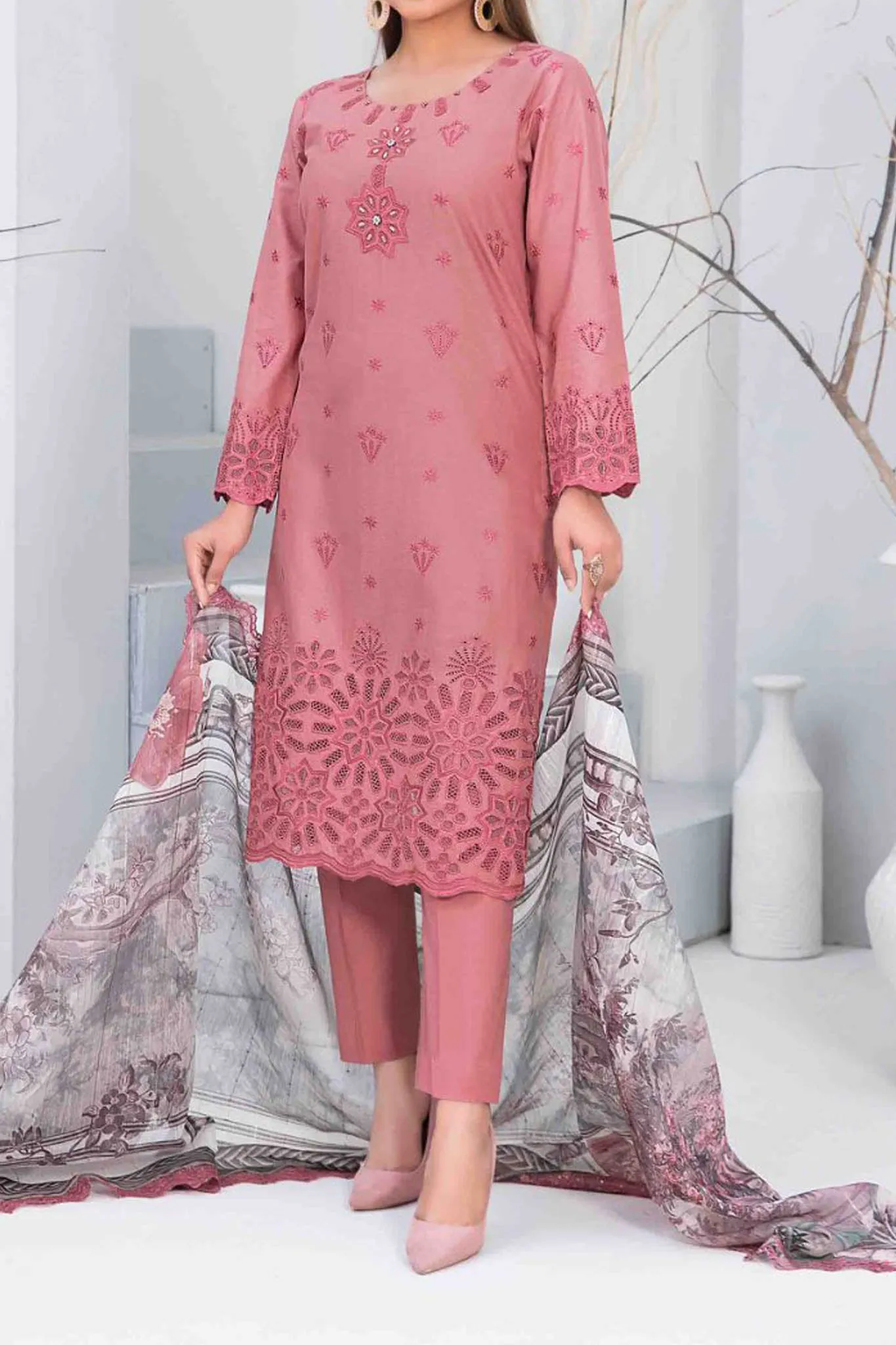 Gulmira By Tawakkal Unstitched 3 Piece Emb Lawn Collection'2024-D-9351