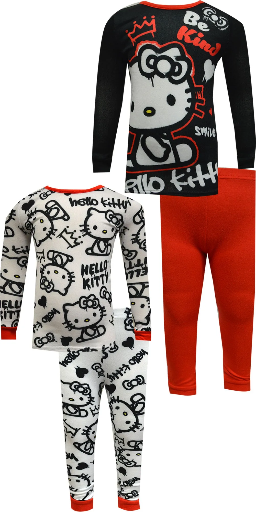 Hello Kitty Classic 4 Piece Pajama Set