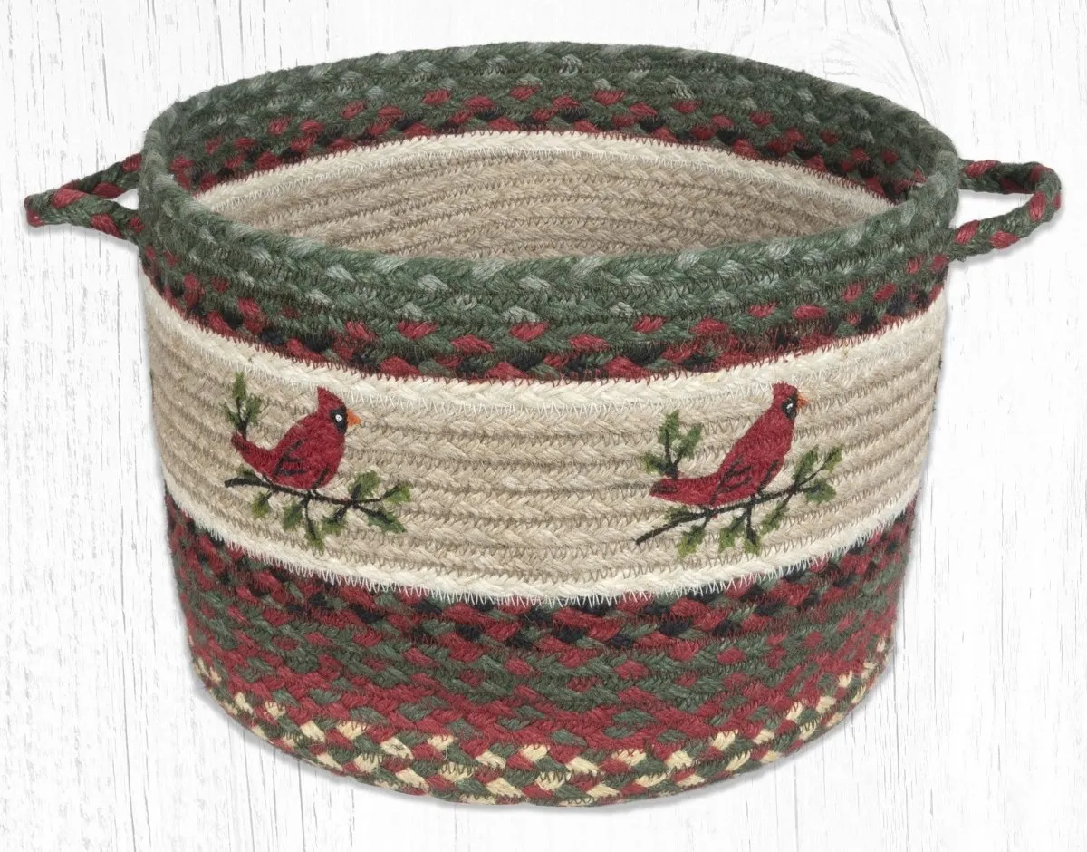 Holly Cardinal Braided Jute Utility Baskets