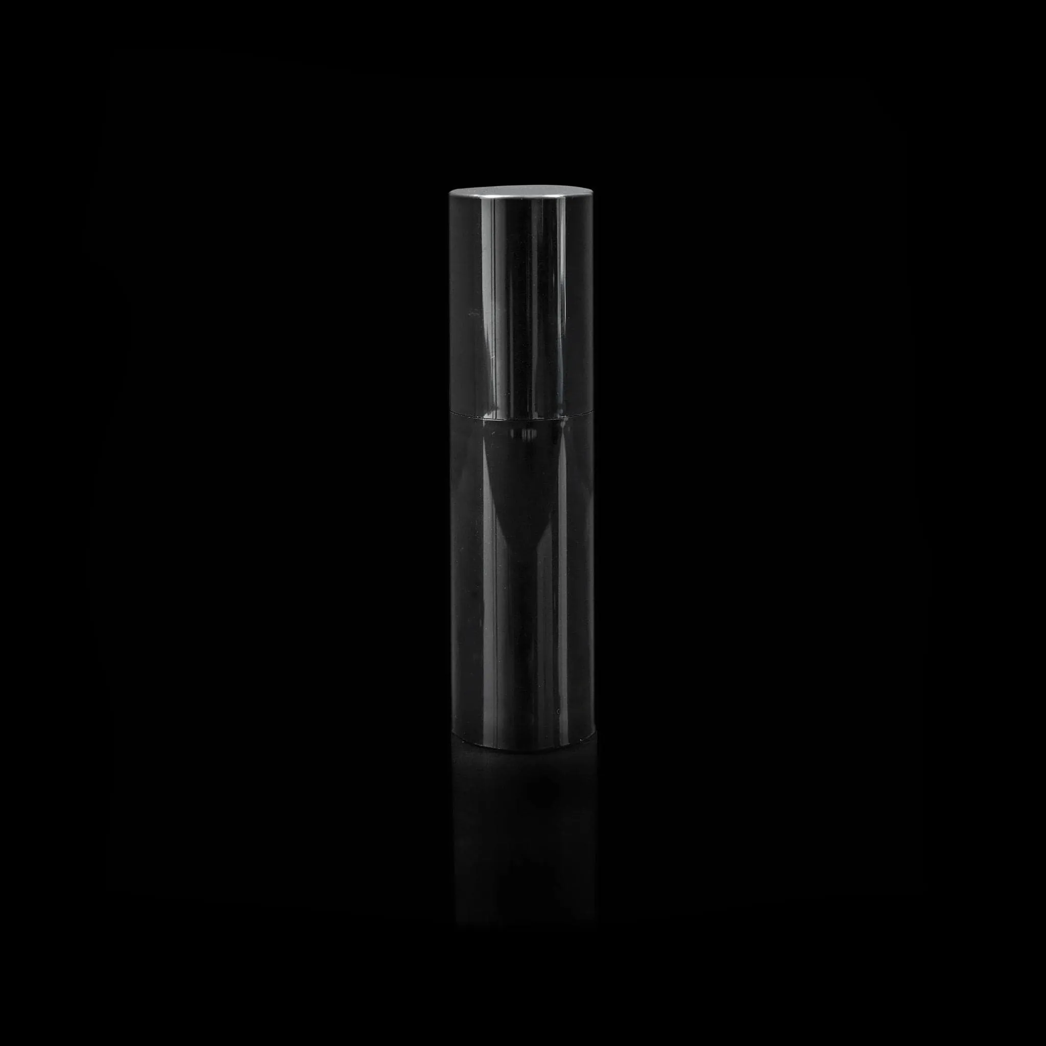 Impact 30 ML PCR Black PP Airless Bottle with Mono-Material Pump