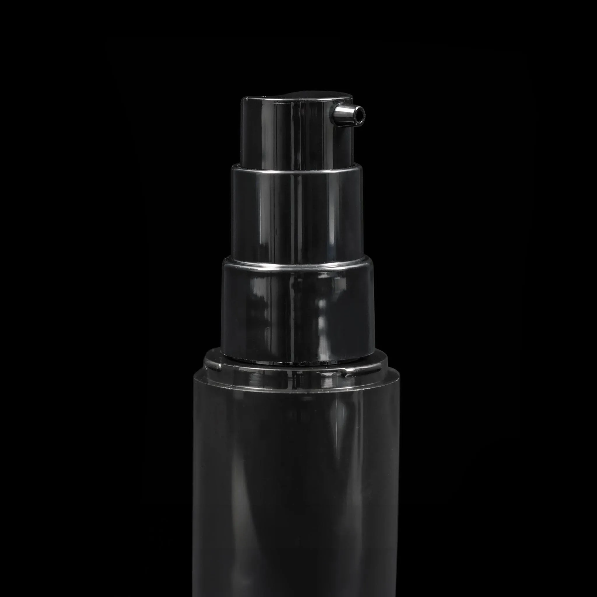 Impact 30 ML PCR Black PP Airless Bottle with Mono-Material Pump