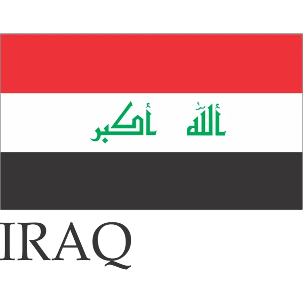 Iraq Embroidered Flag Badge