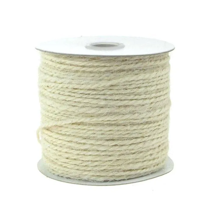 Jute Twine Cord Rope Ribbon, 1/16-Inch, 100 Yards