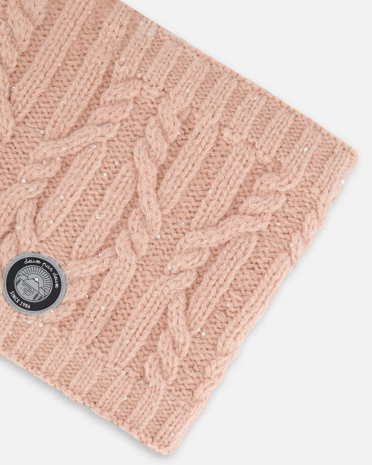 Knit Neckwarmer Light Pink by Deux par Deux