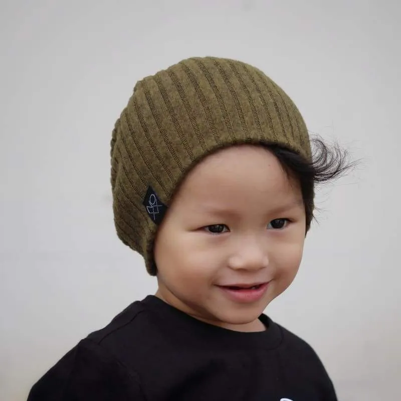 Last Chance! Heather Olive | Cozy Ribbed Knit Beanie