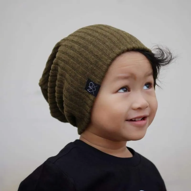 Last Chance! Heather Olive | Cozy Ribbed Knit Beanie