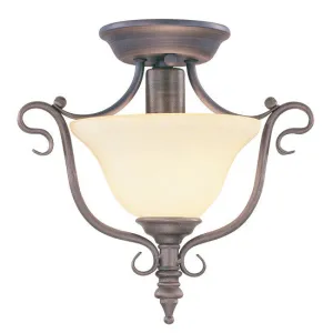 Livex Coronado 1 Light Imperial Bronze Ceiling Mount - C185-6186-58