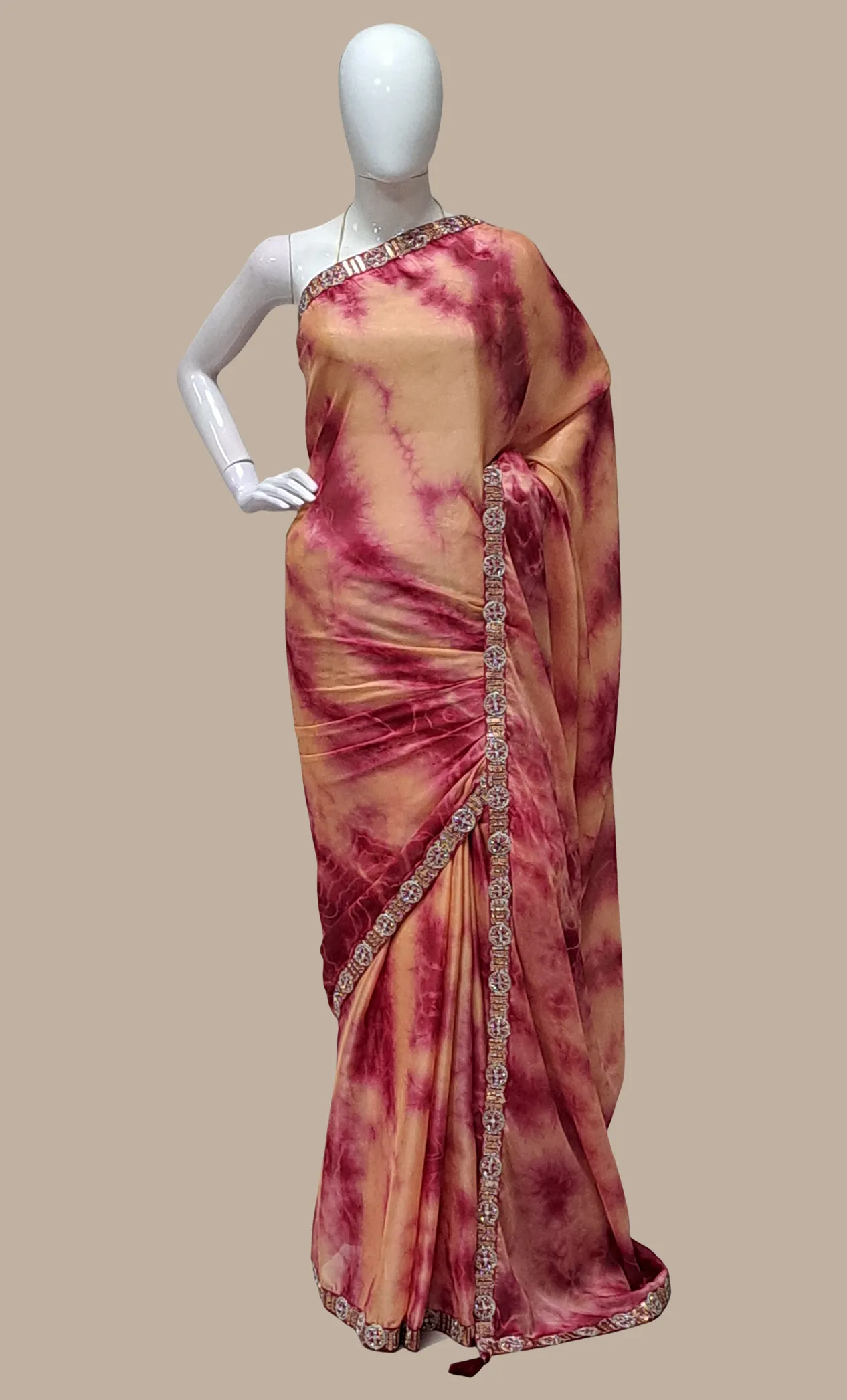 Magenta Shaded Sari