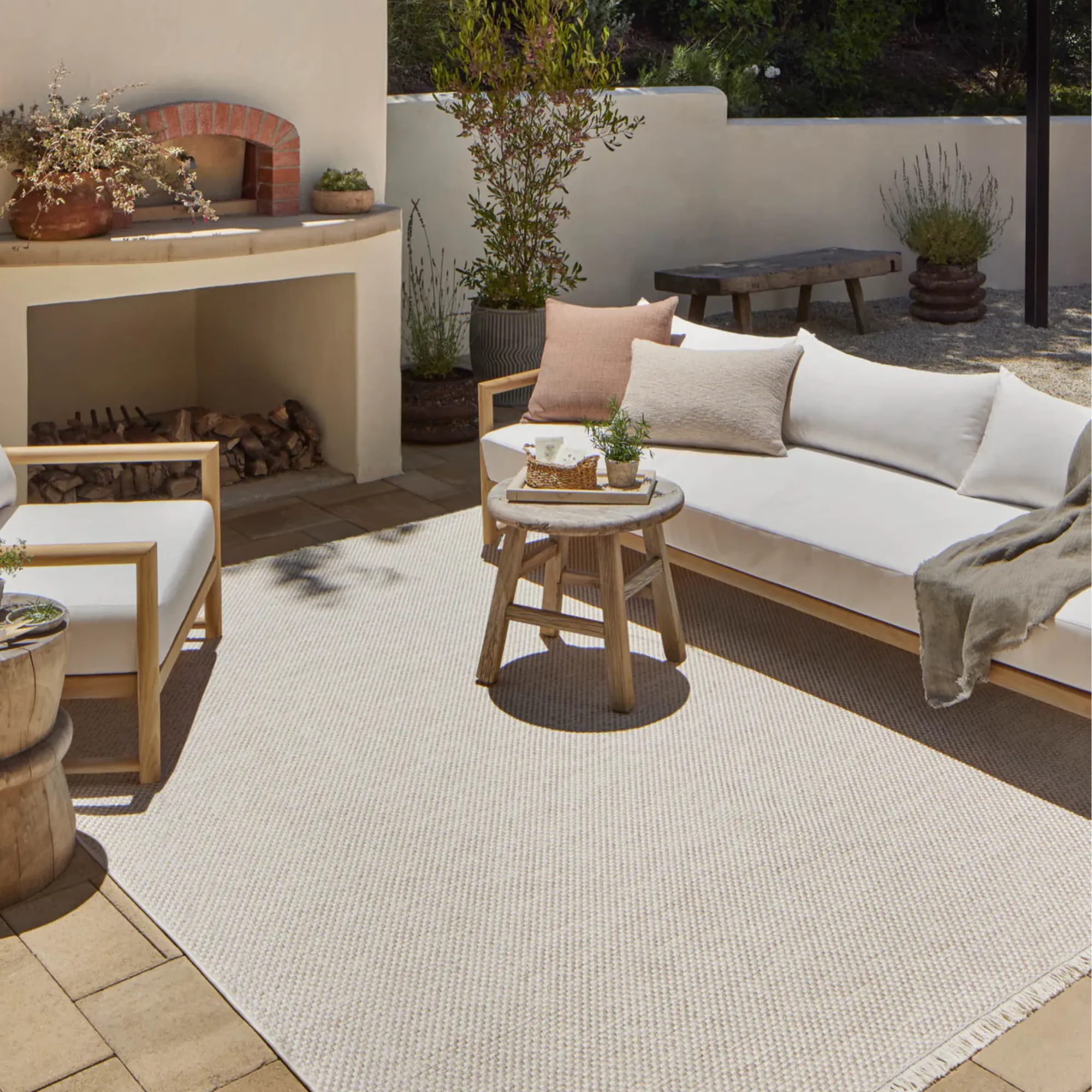 Malibu Indoor/Outdoor Rug - Ivory/Dove