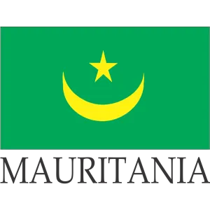 Mauritania Embroidered Flag Badge