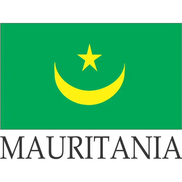 Mauritania Embroidered Flag Badge