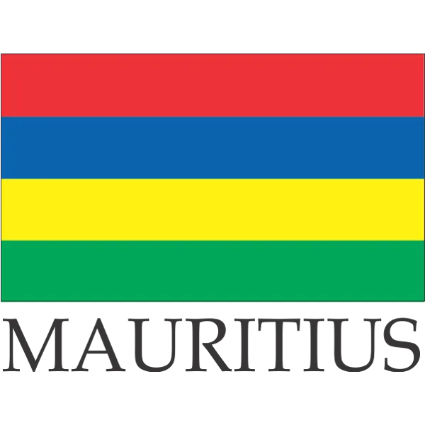 Mauritius Embroidered Flag Badge