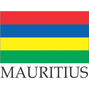 Mauritius Embroidered Flag Badge