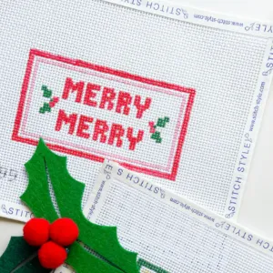 Merry Merry Needlepoint Canvas