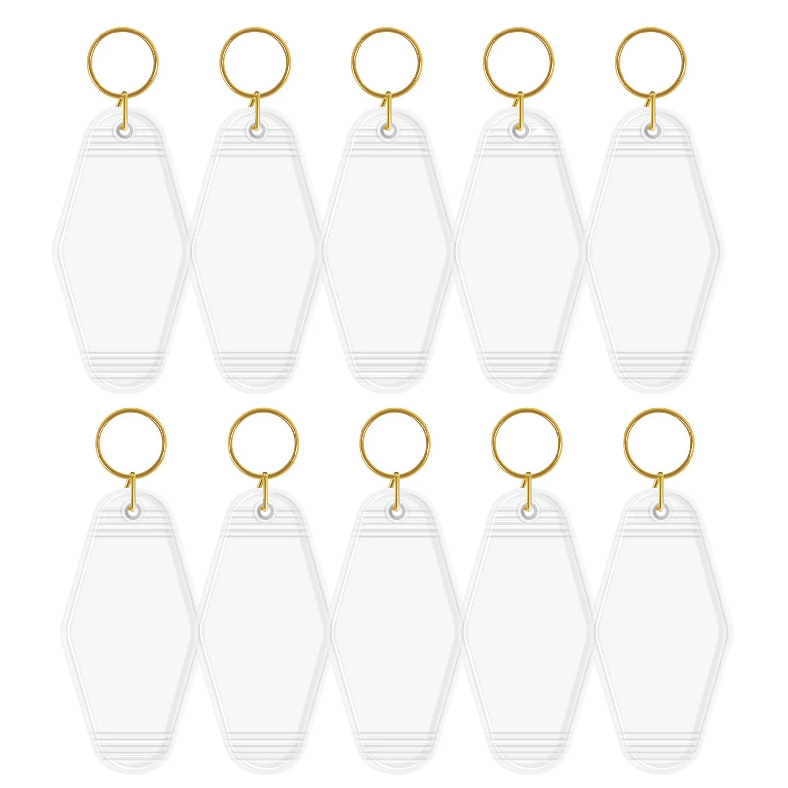 Motel Keychains Blanks(10 PCS/Set)