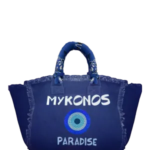 Mykonos Canvas Fringe Bag