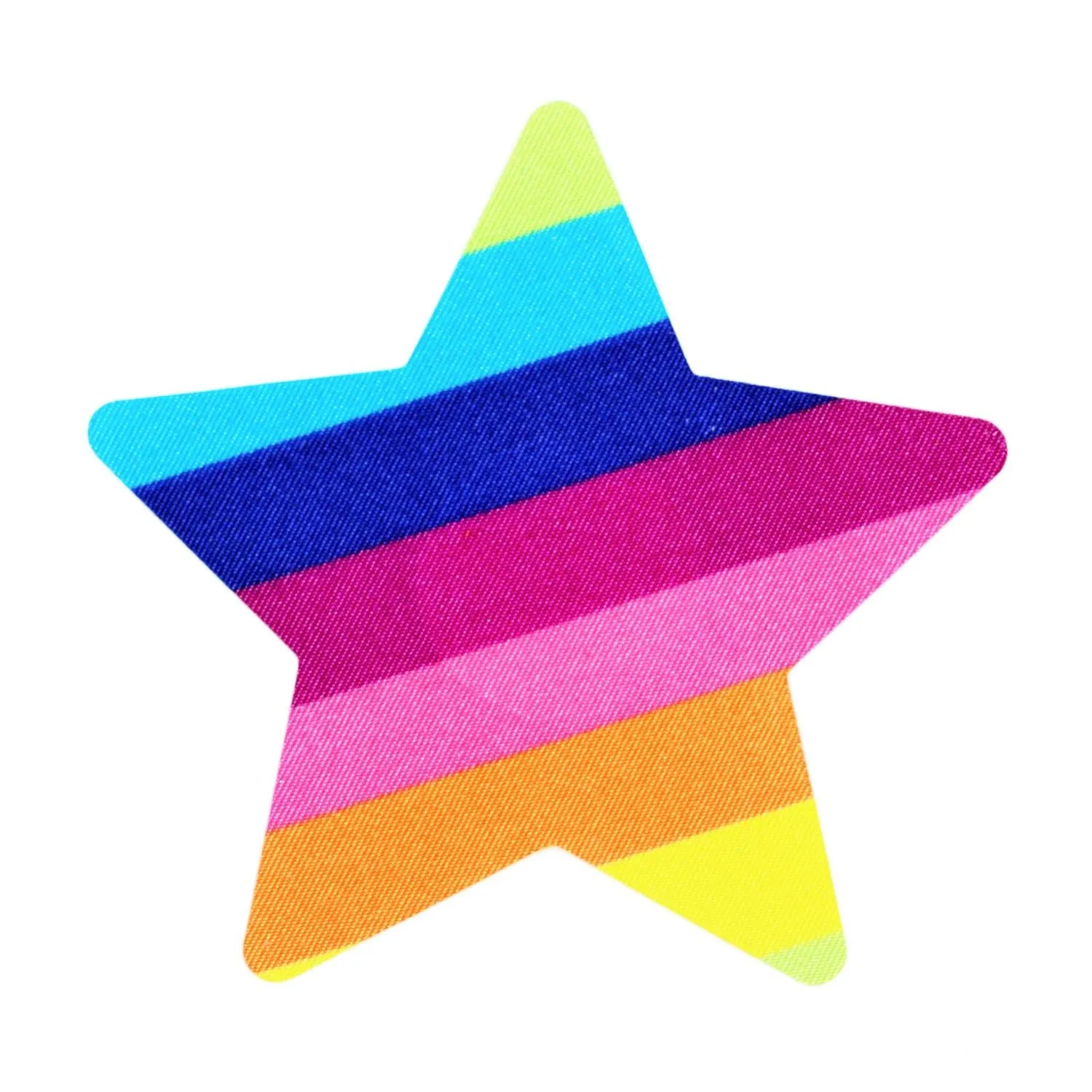 Pasties Rainbow Star Shaped Nipple Covers 5 Pair