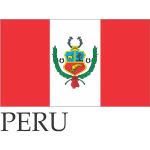 Peru Embroidered Flag Badge