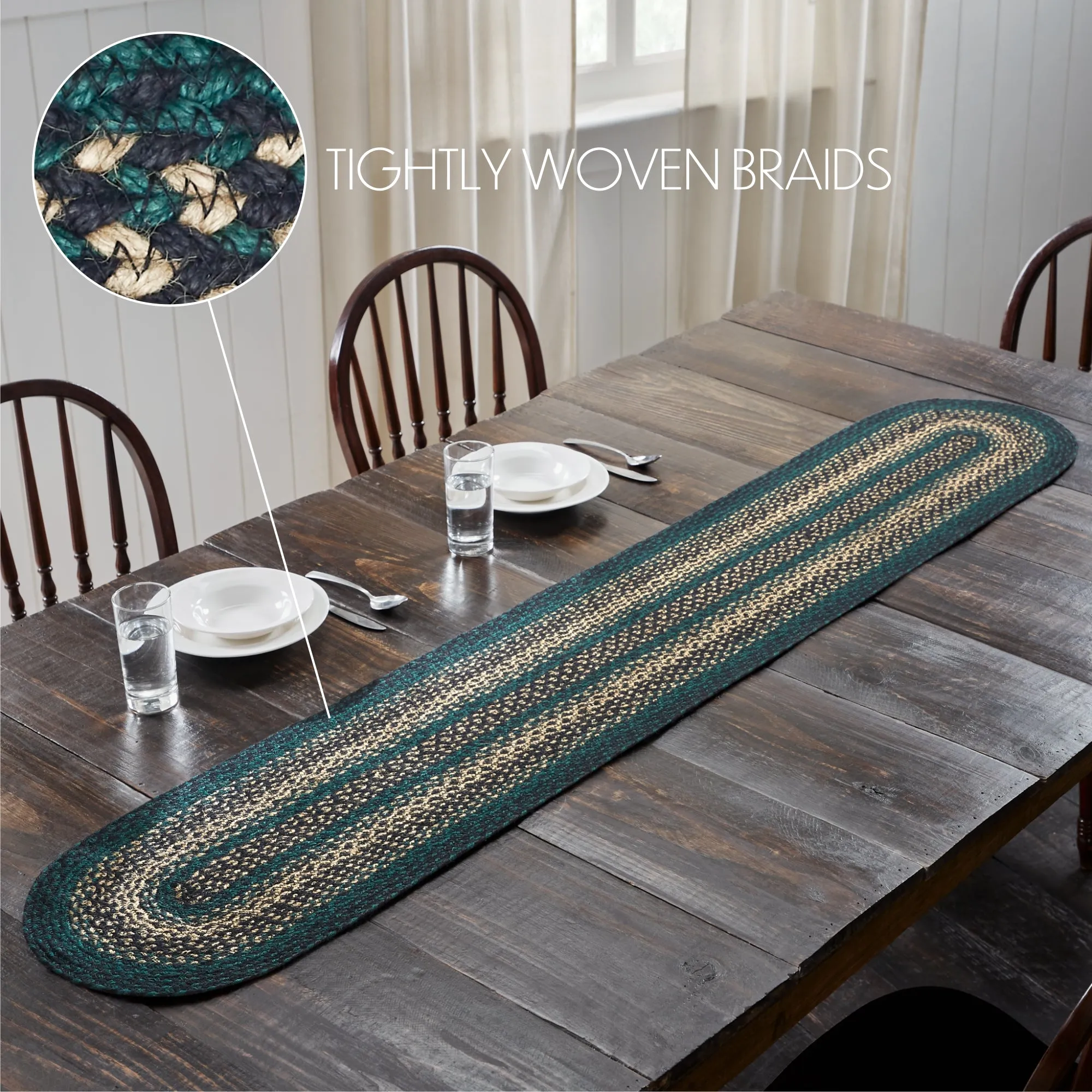 Pine Grove Oval Jute Runner