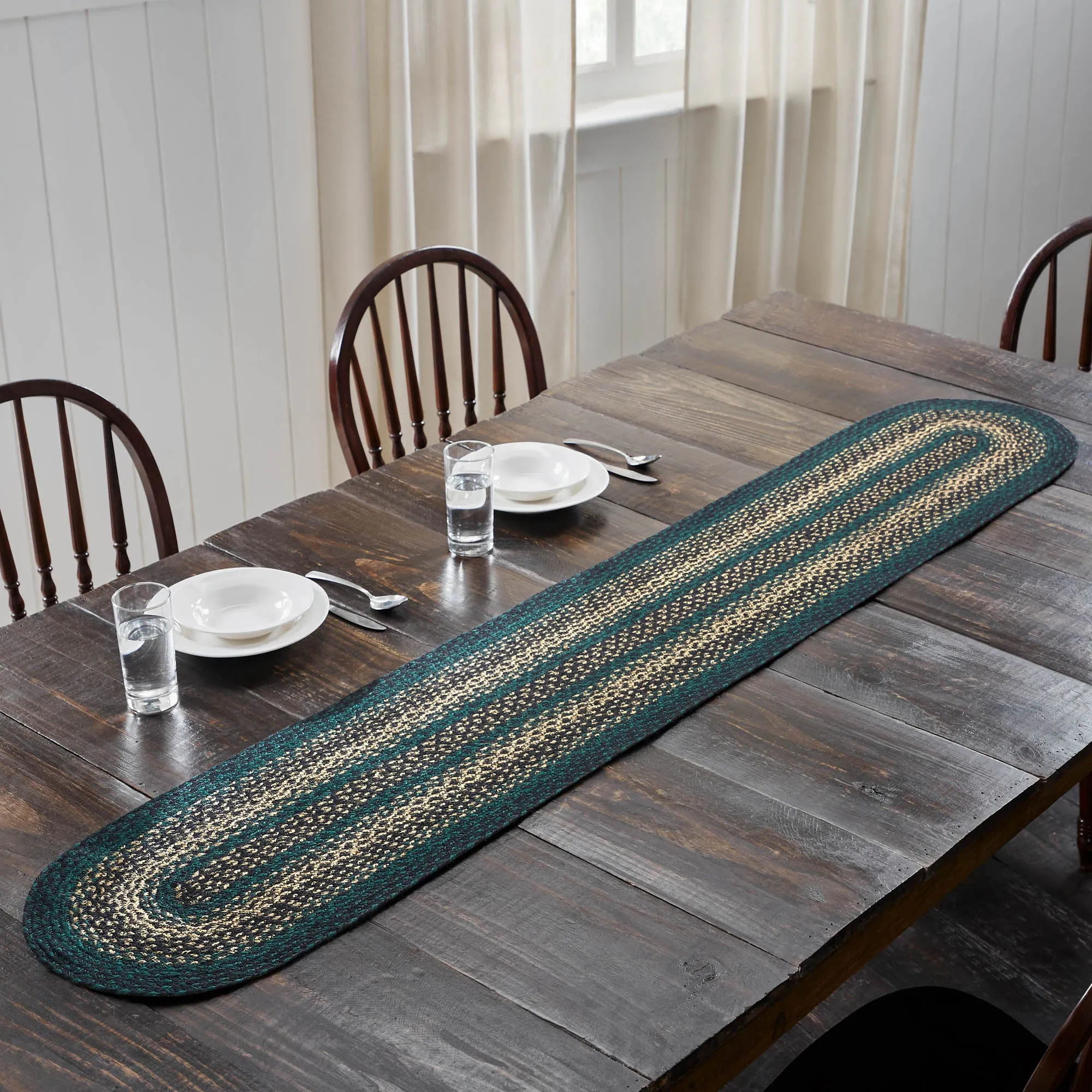 Pine Grove Oval Jute Runner