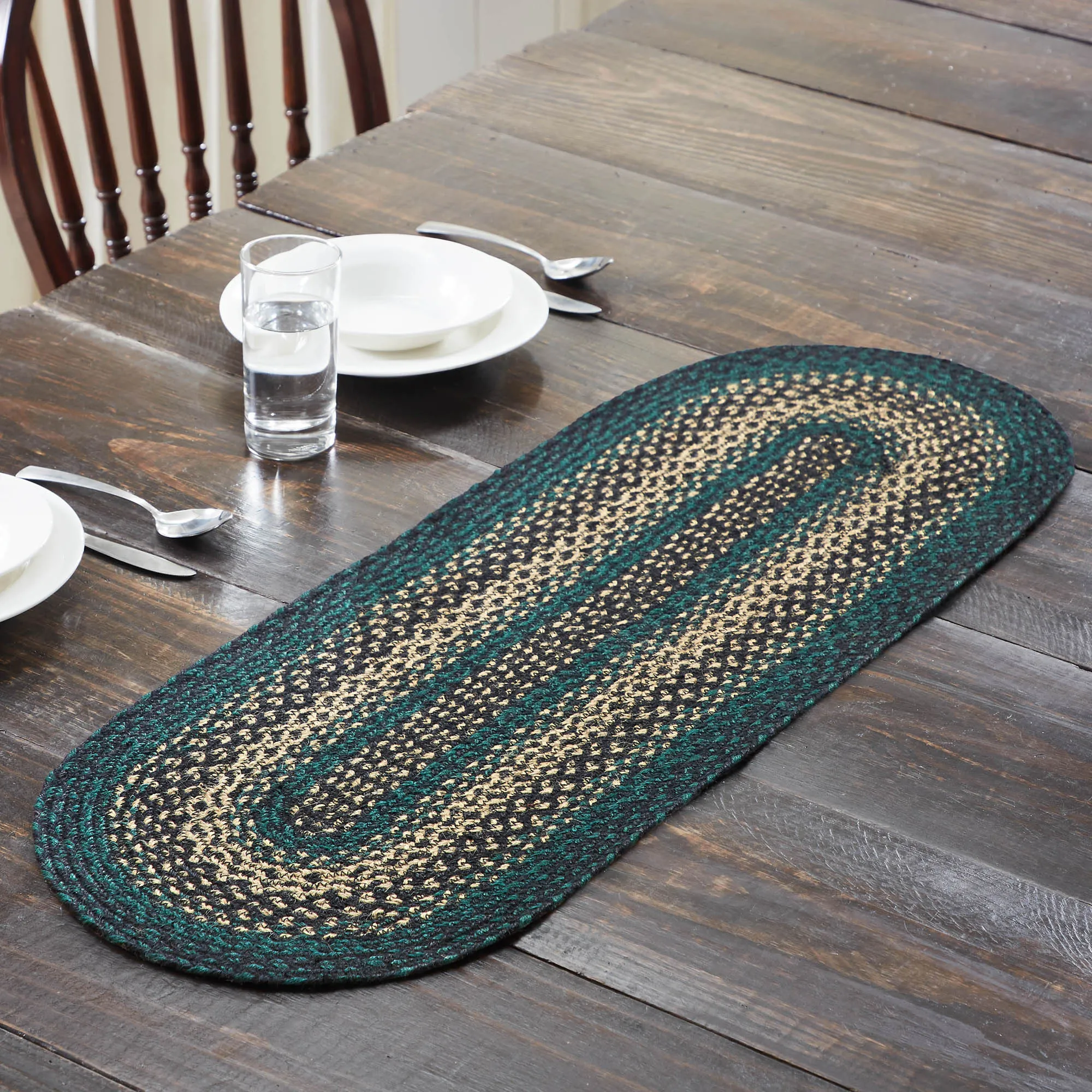 Pine Grove Oval Jute Runner