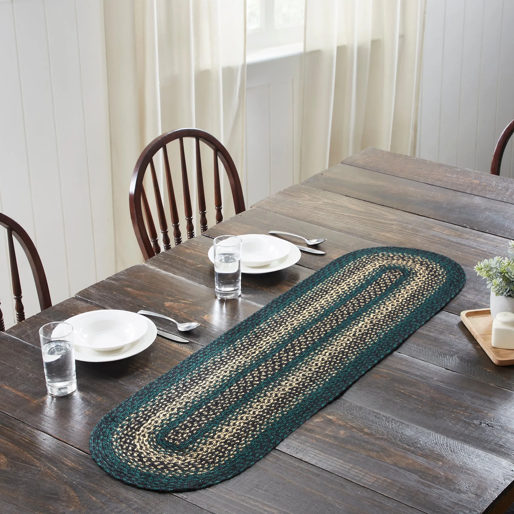 Pine Grove Oval Jute Runner