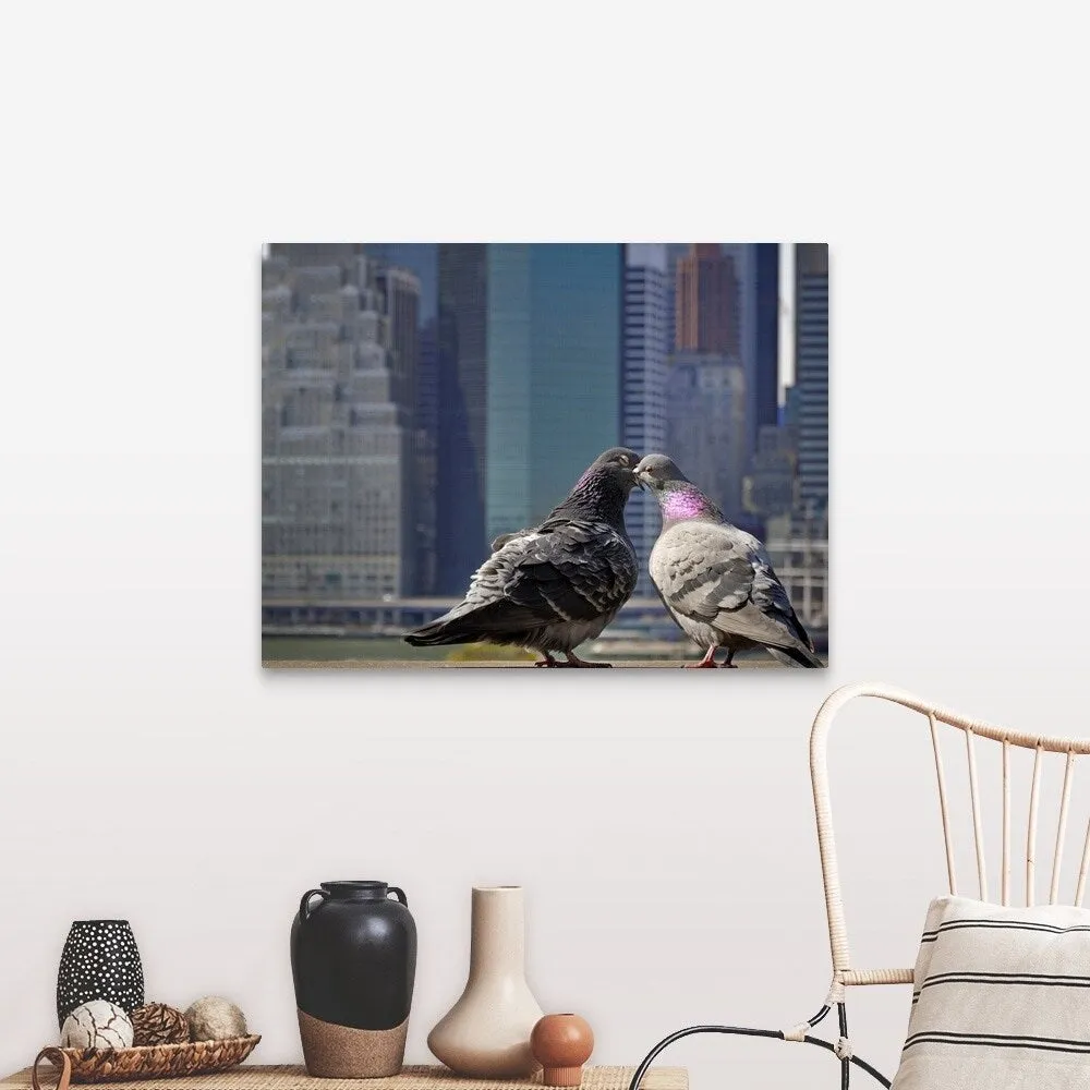 "Ah, To Be Young and in Love in NYC" Canvas Wall Art