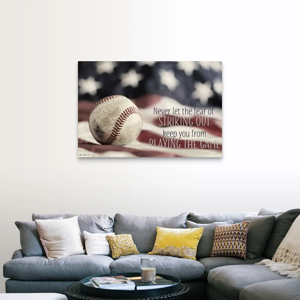 "Baseball - Playing the Game" Canvas Wall Art