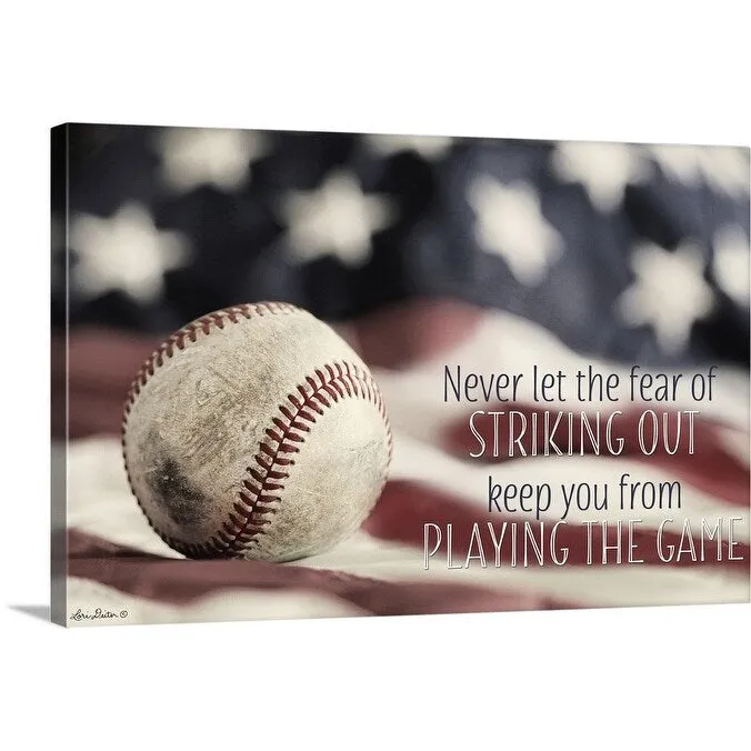 "Baseball - Playing the Game" Canvas Wall Art