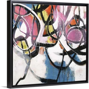 "Bed Head" Black Float Frame Canvas Art