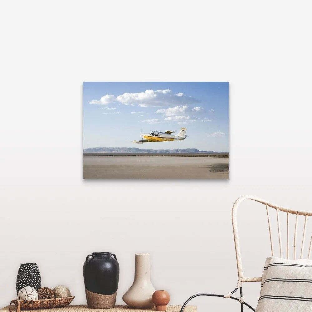 "Beechcraft B33 Bonanza" Canvas Wall Art