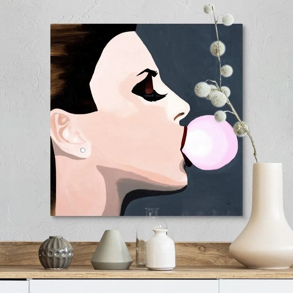 "Blowing Bubbles" Canvas Wall Art