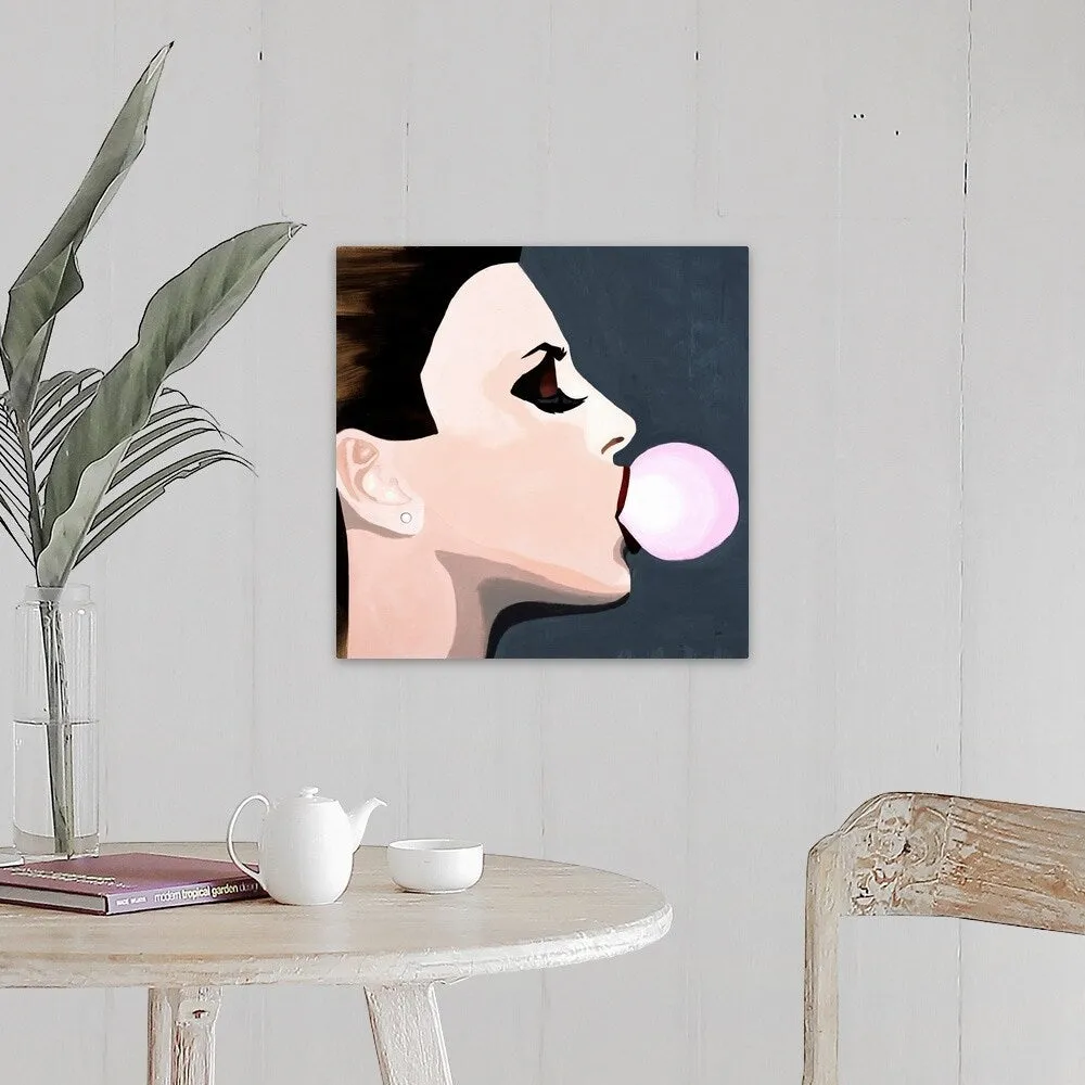 "Blowing Bubbles" Canvas Wall Art