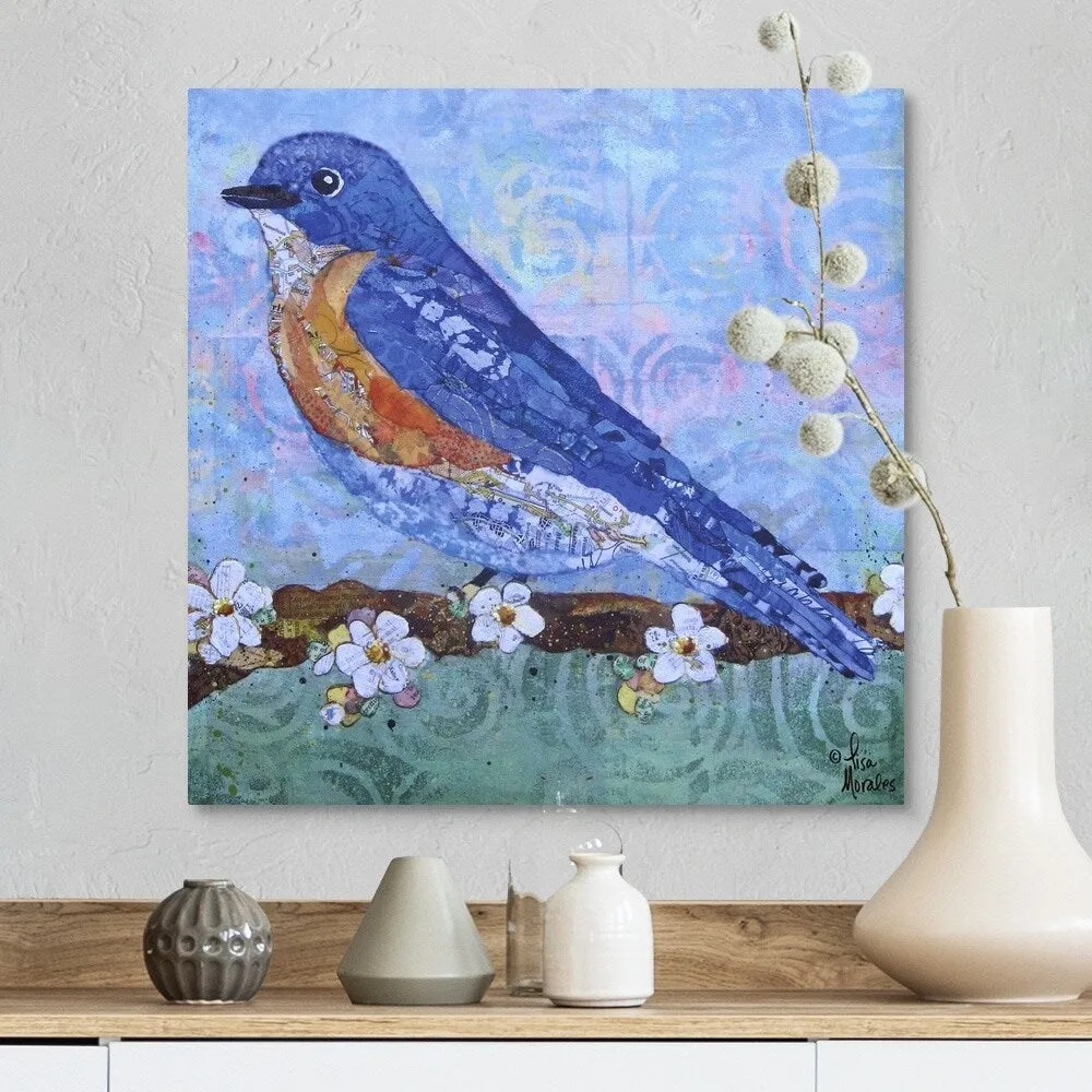 "Blue Bird" Canvas Wall Art