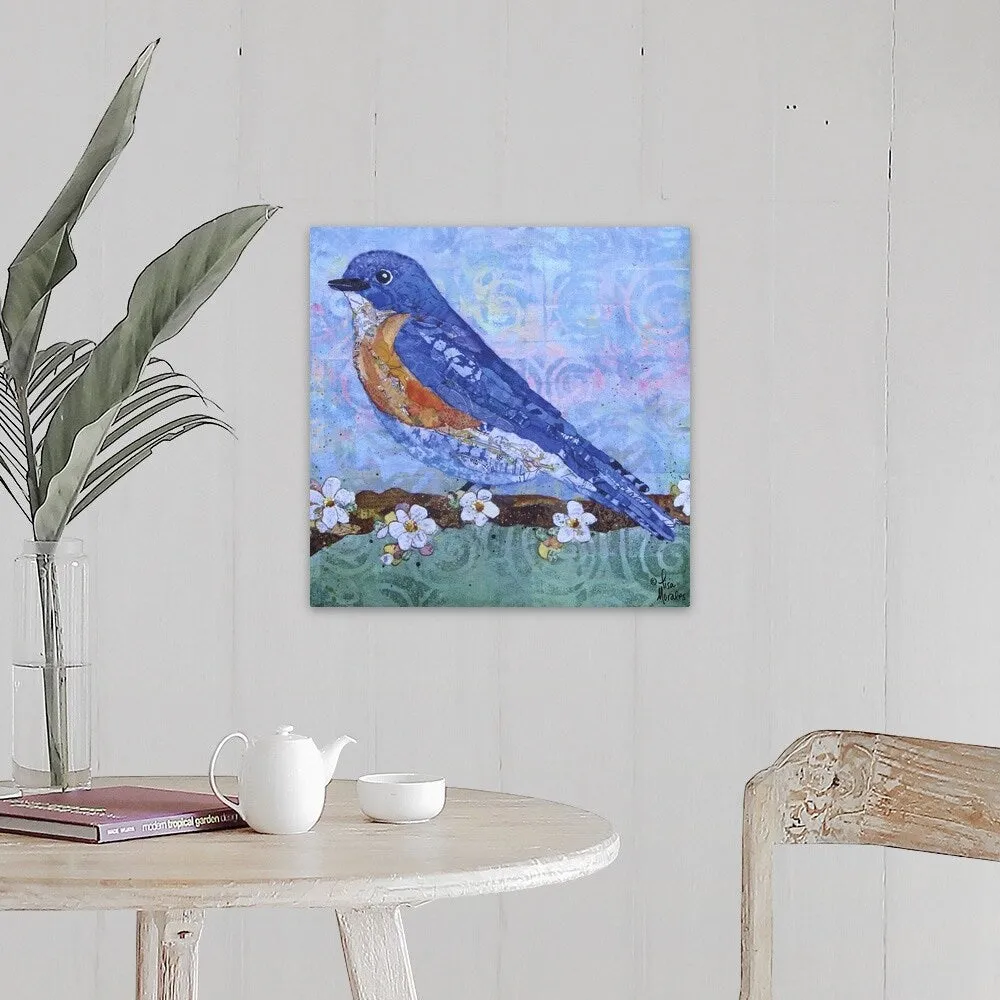 "Blue Bird" Canvas Wall Art