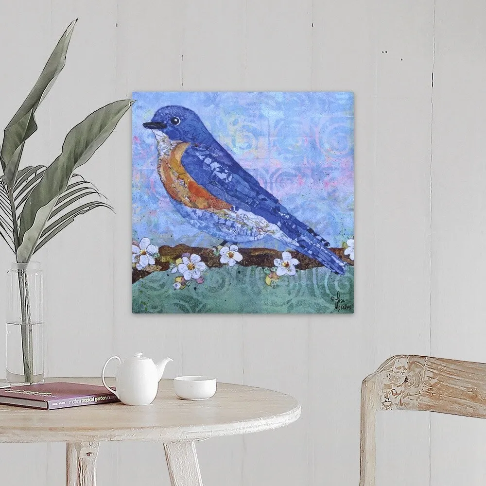 "Blue Bird" Canvas Wall Art