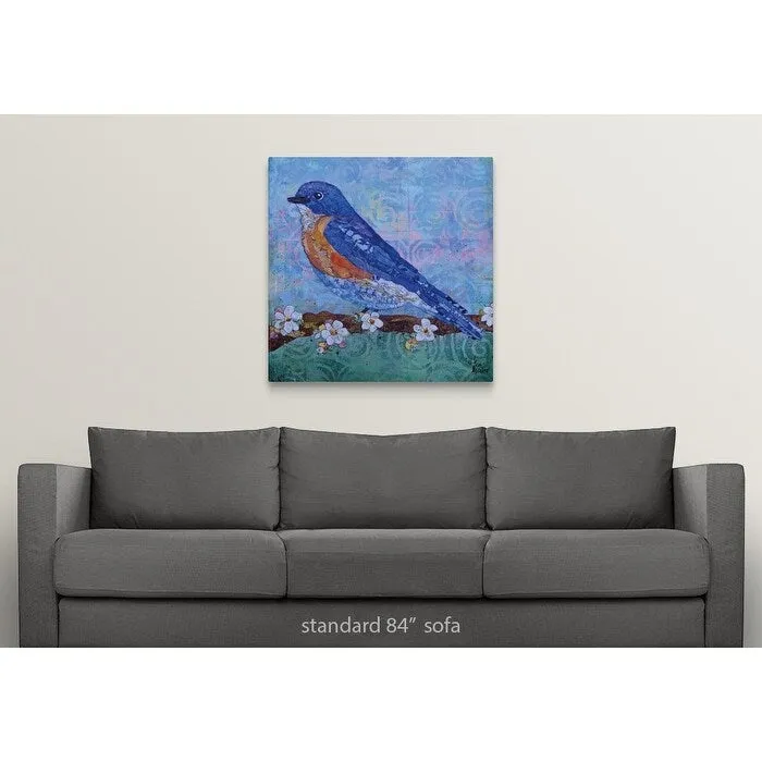 "Blue Bird" Canvas Wall Art