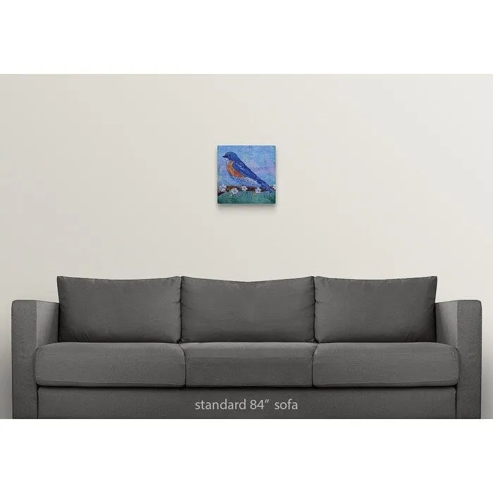 "Blue Bird" Canvas Wall Art